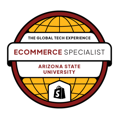 Arizona State University, global tech program badge